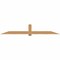Ekena Millwork Eugene Smooth Timber Gable Bracket, Western Red Cedar, 108"W x 18"H x 1 1/2"D x 5 1/2"F, 4/12 Pitch GBW108X18X0206EUG00SWR - alternate 1